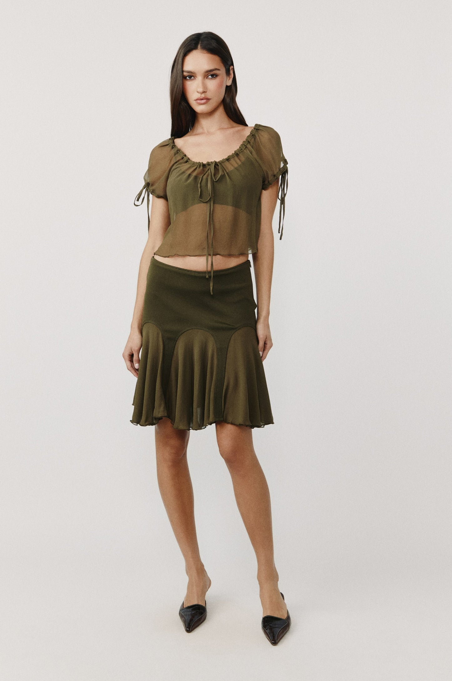Adele Skirt (Olive)