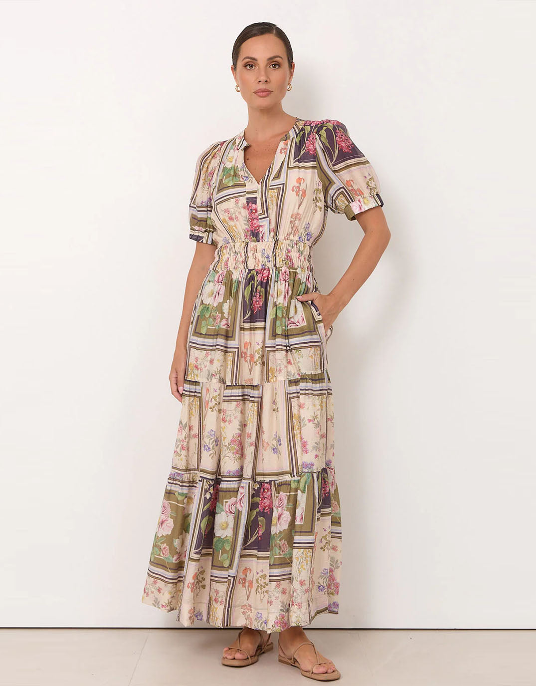 Adorne Violette Austria Maxi Dress (Print)