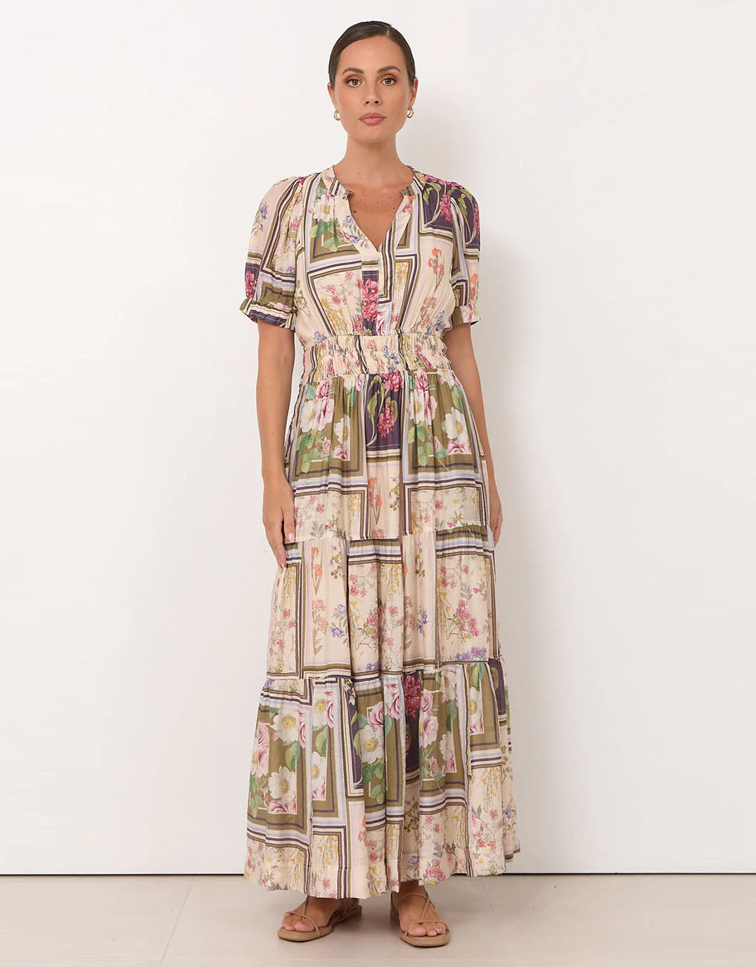 Adorne Violette Austria Maxi Dress (Print)