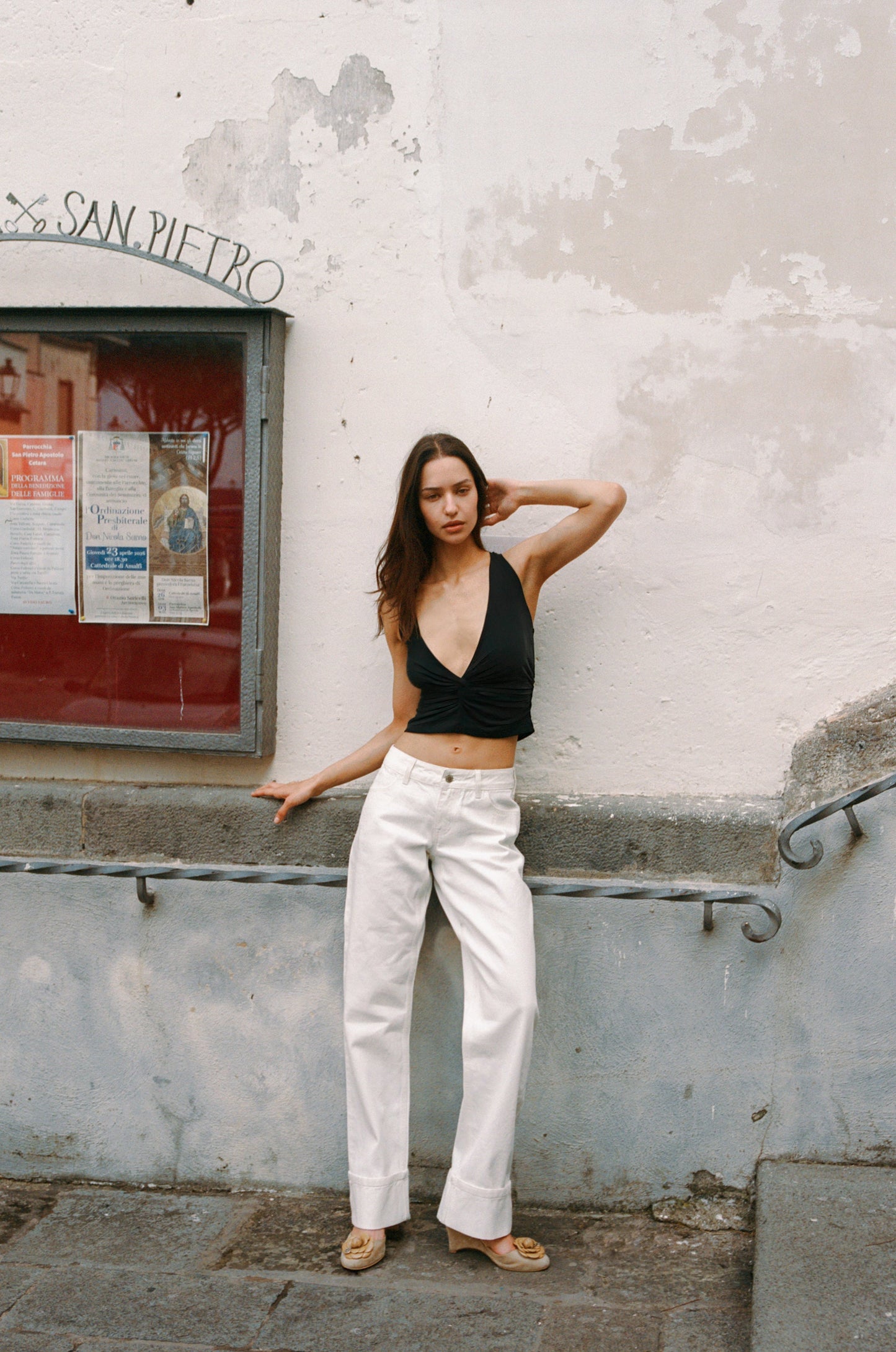 Image of Jeans. Product name - Agnes Jeans in White colour by brand - With Jéan