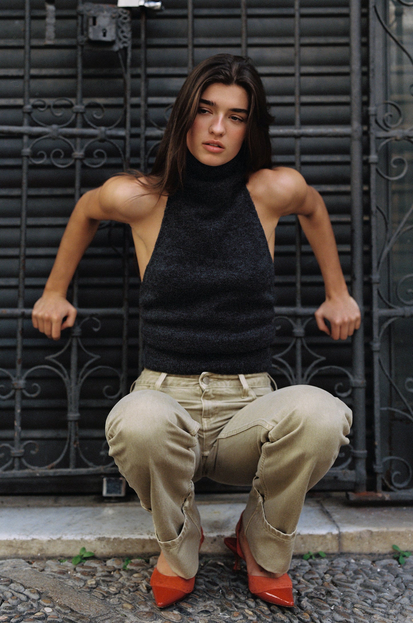 Alyssa Top (Charcoal)