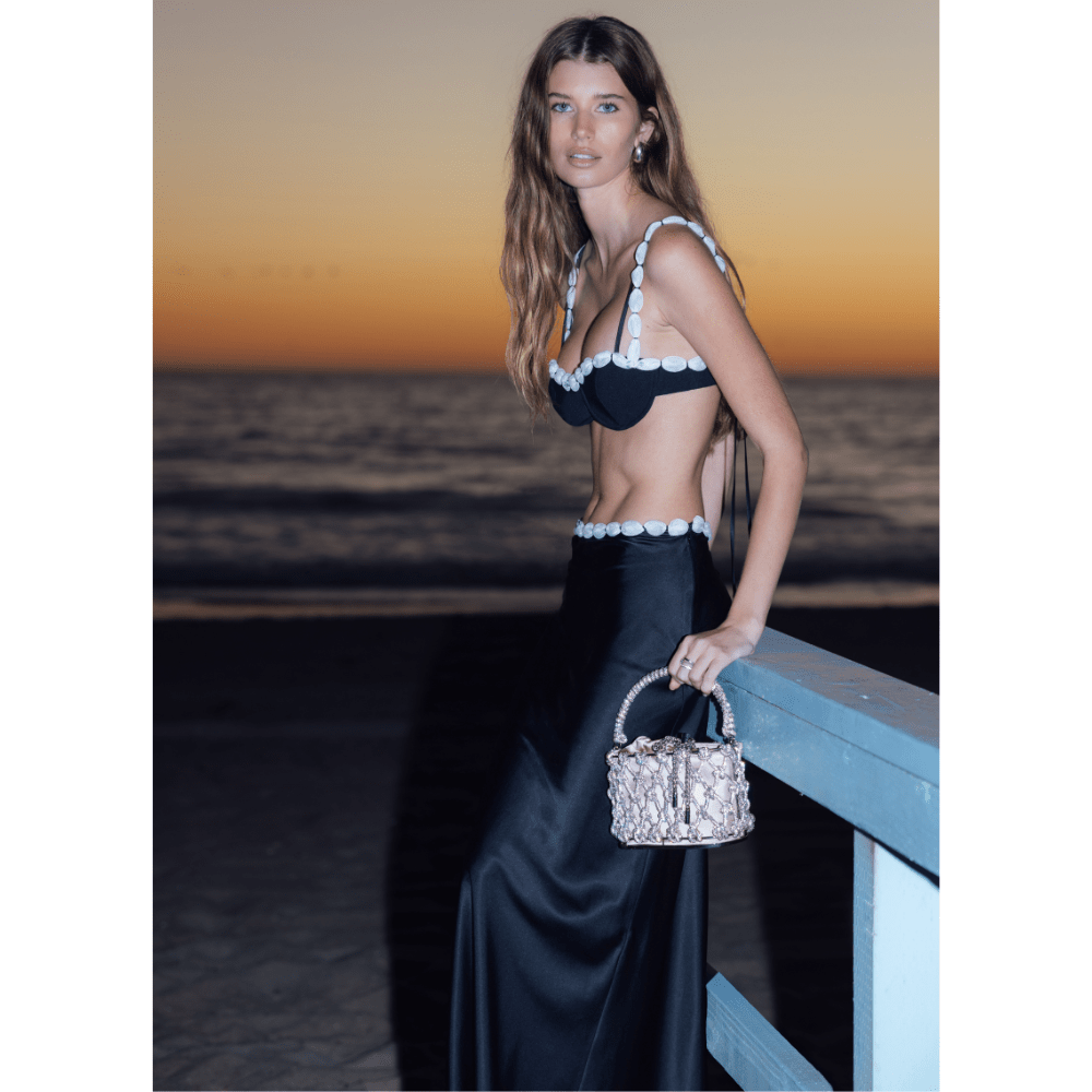 Image of Bags. Productname: AMELIA Crystal Cage Bag in colour by brand - Olga Berg