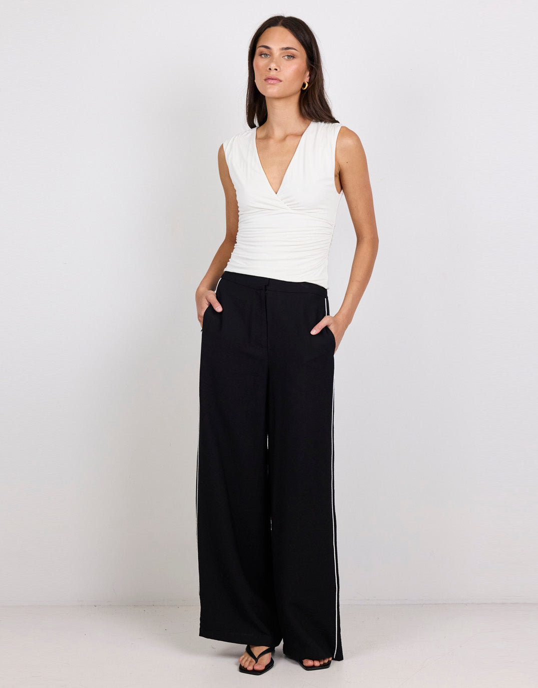 Among The Brave Exception Piped Side Pants (Black)