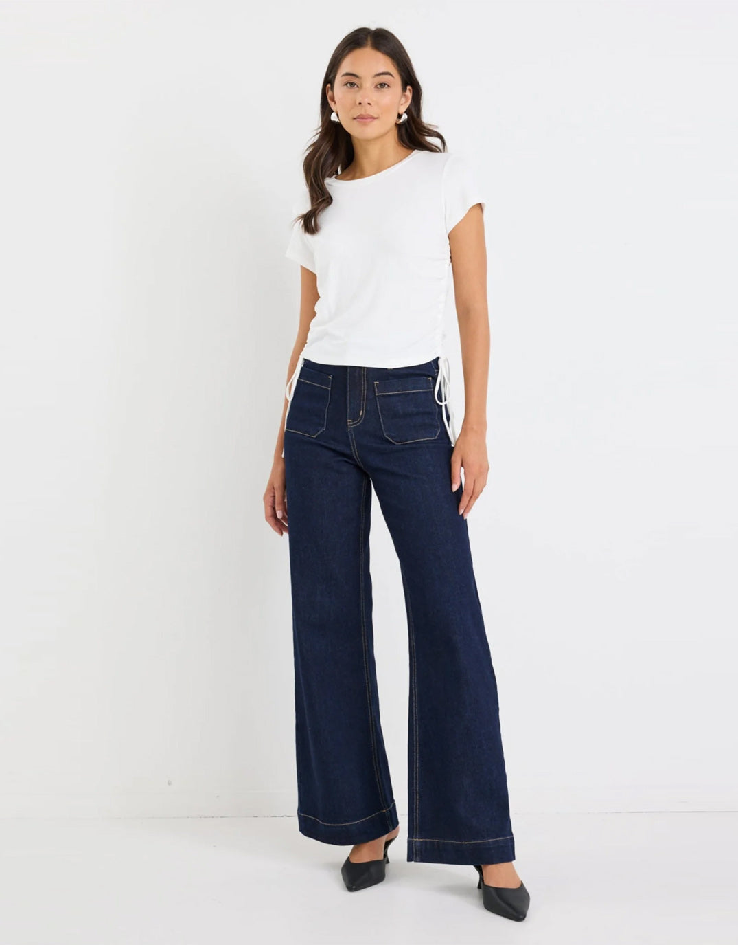 Among the Brave Zoey High Rise Stretch Denim Jean (Indigo)