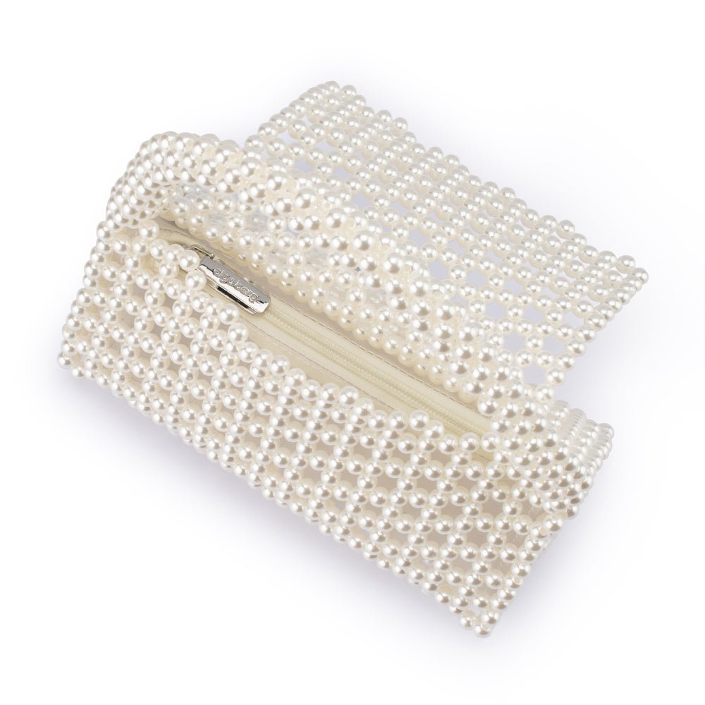 Olga Berg AMRITA Bead Top Handle (Pearl)
