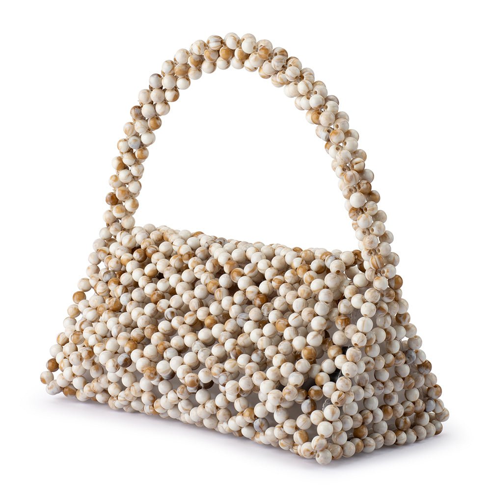 Olga Berg AMRITA Bead Top Handle (Natural)