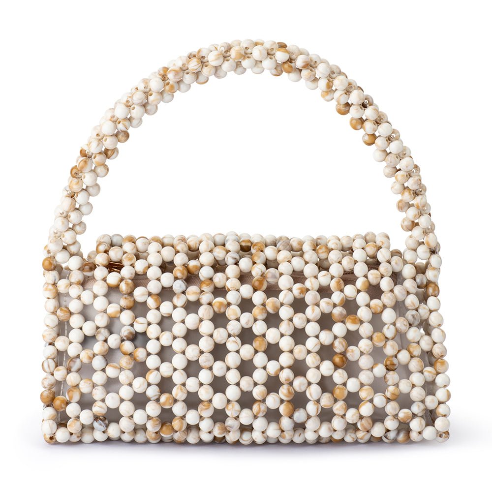 Olga Berg AMRITA Bead Top Handle (Natural)
