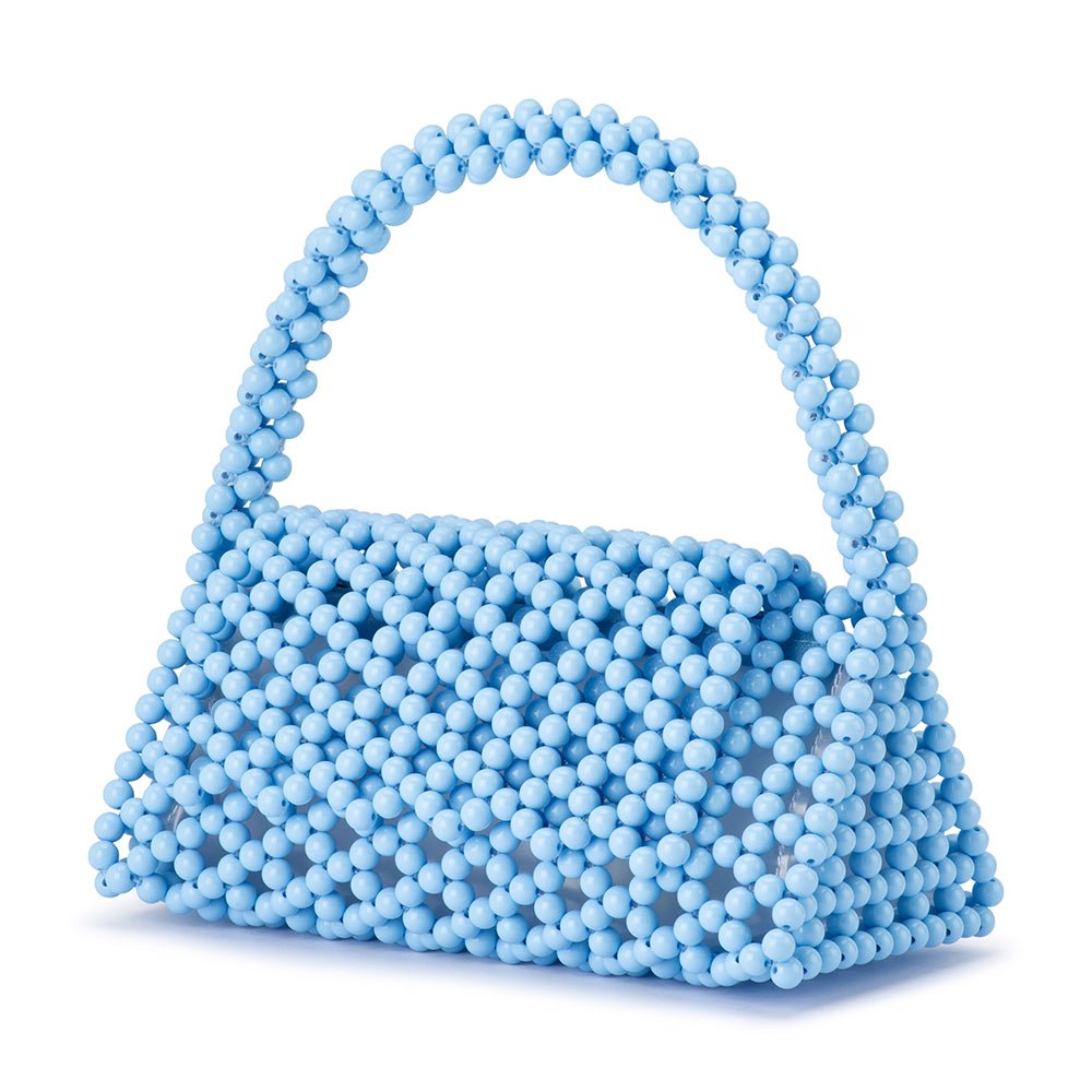 Olga Berg AMRITA Bead Top Handle (Blue)