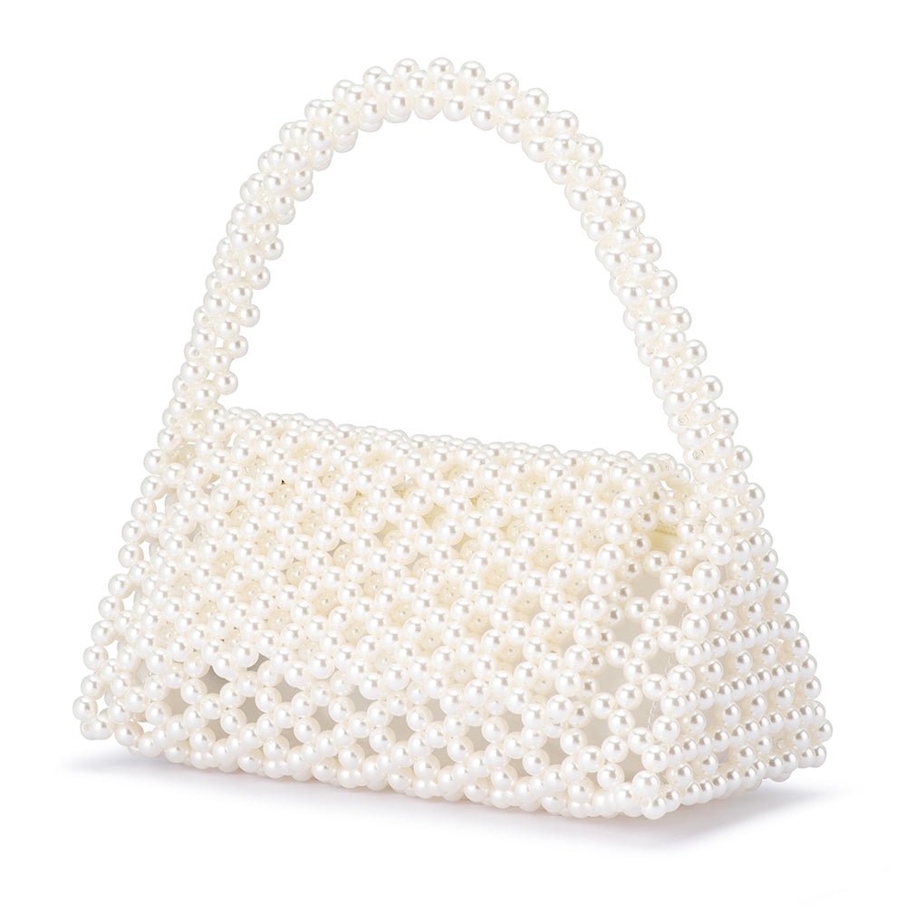 Olga Berg AMRITA Bead Top Handle (Pearl)