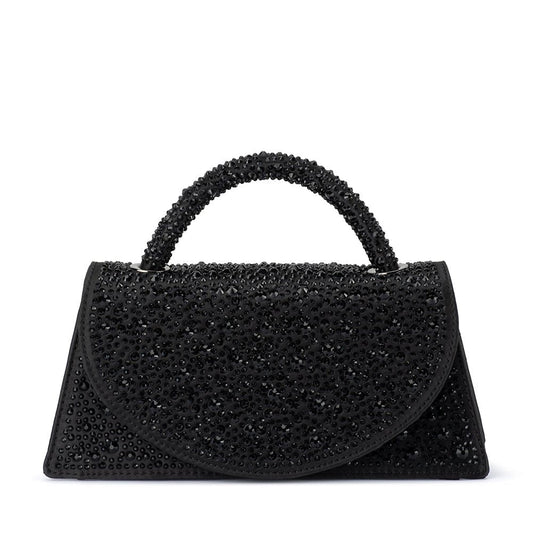 Image of Bags. Productname: ANNA Hotfix Top Handle Bag in Black colour by brand - Olga Berg