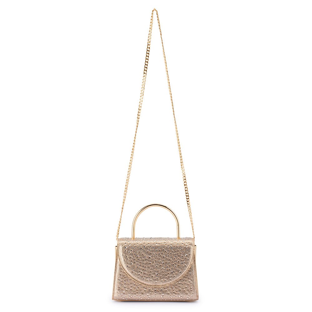 Olga Berg ANNABEL Crystal Top Handle (Champagne)