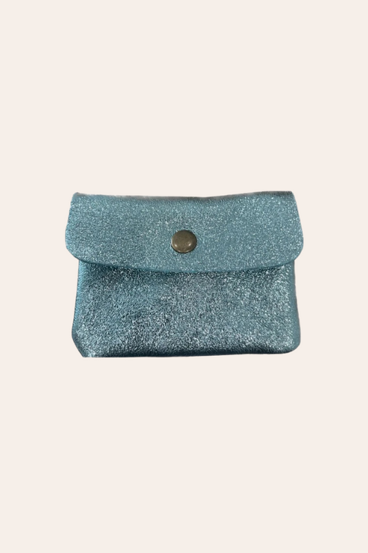 Image of Coin Purses. Productname: Coin Purse | Metallic Aqua in Aqua colour by brand - Kabana