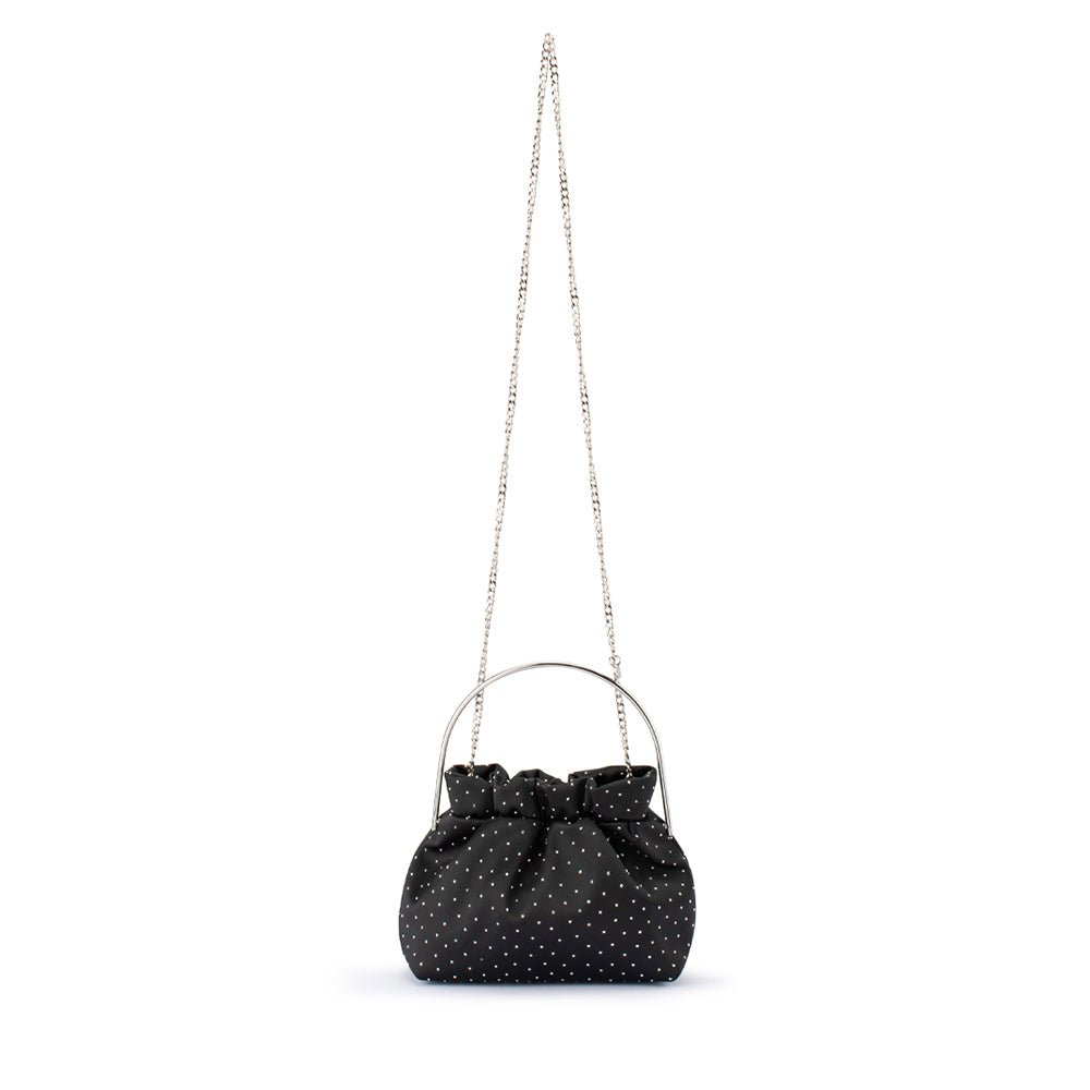 Olga Berg ARCHIE Top Handle Pouch (Black)