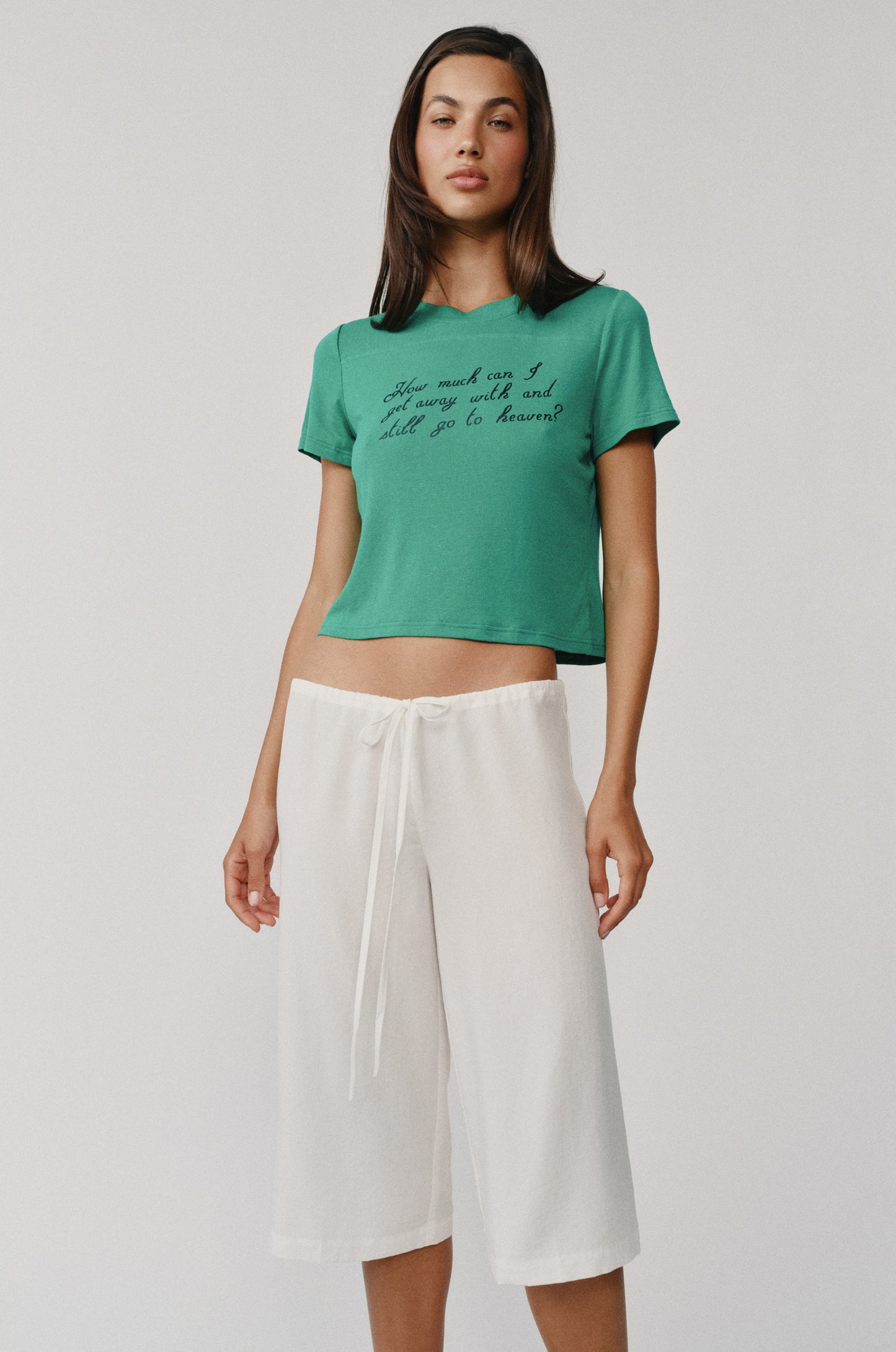 Arden Capri Pant (White)