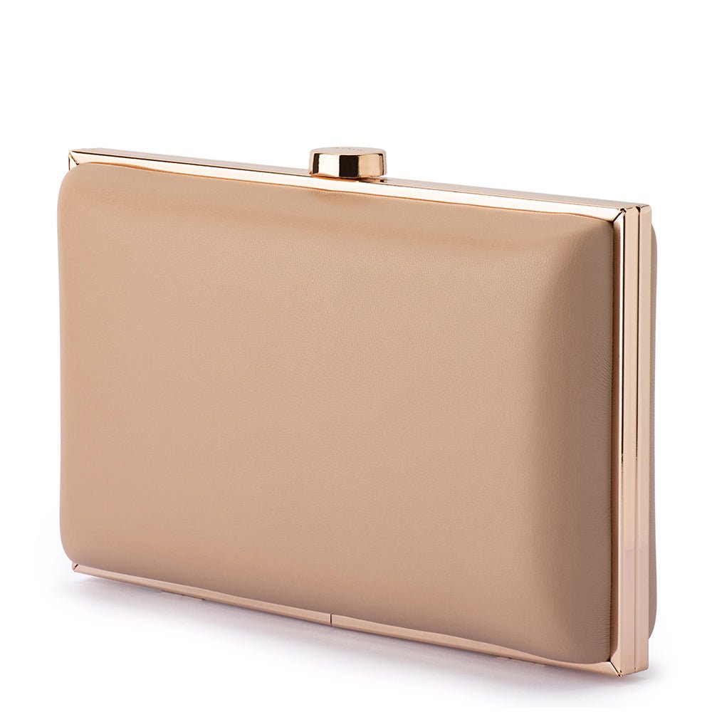 Olga Berg ARIELLA Slimline Clutch (Natural)