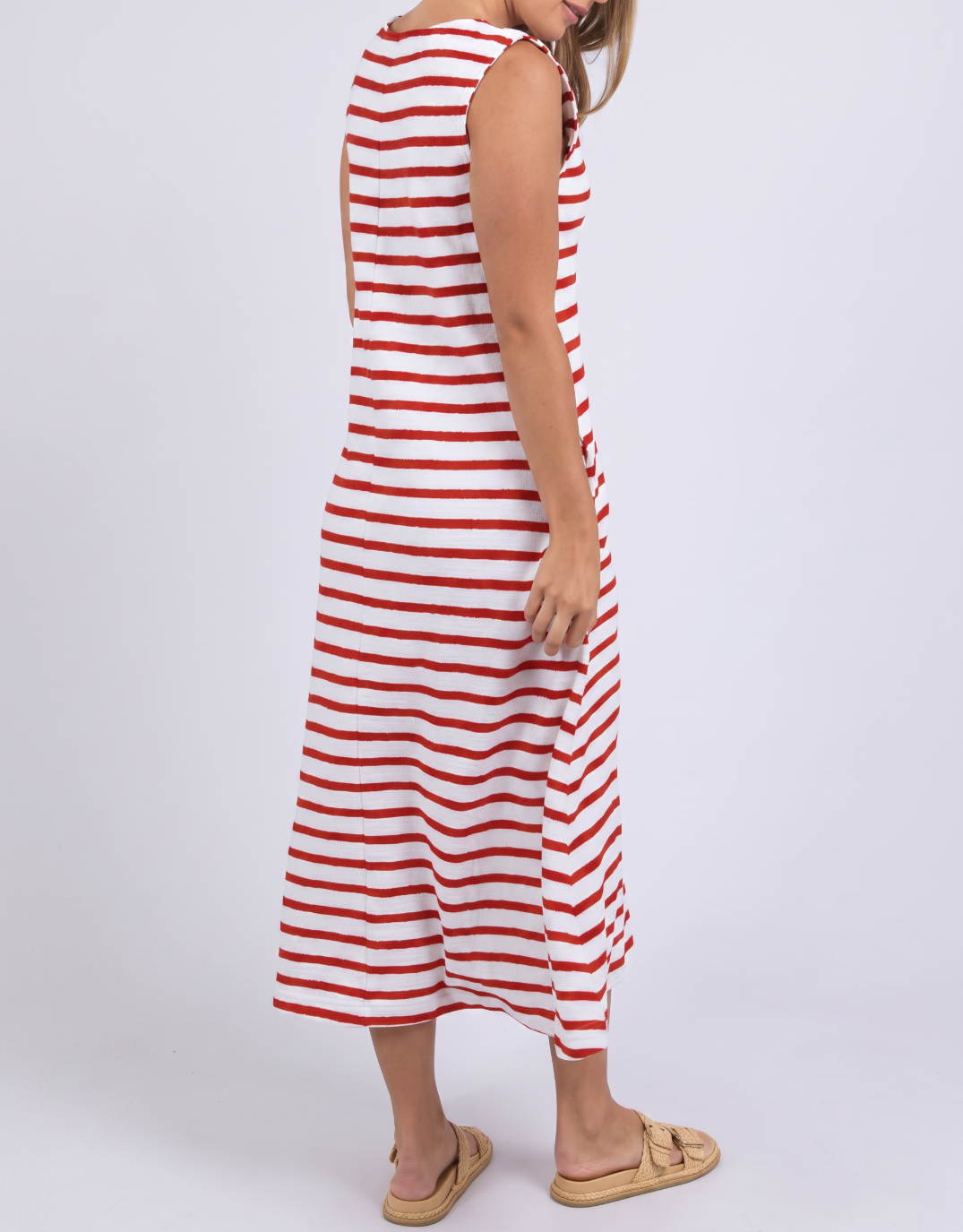 Foxwood Aspen Stripe Dress (Red)