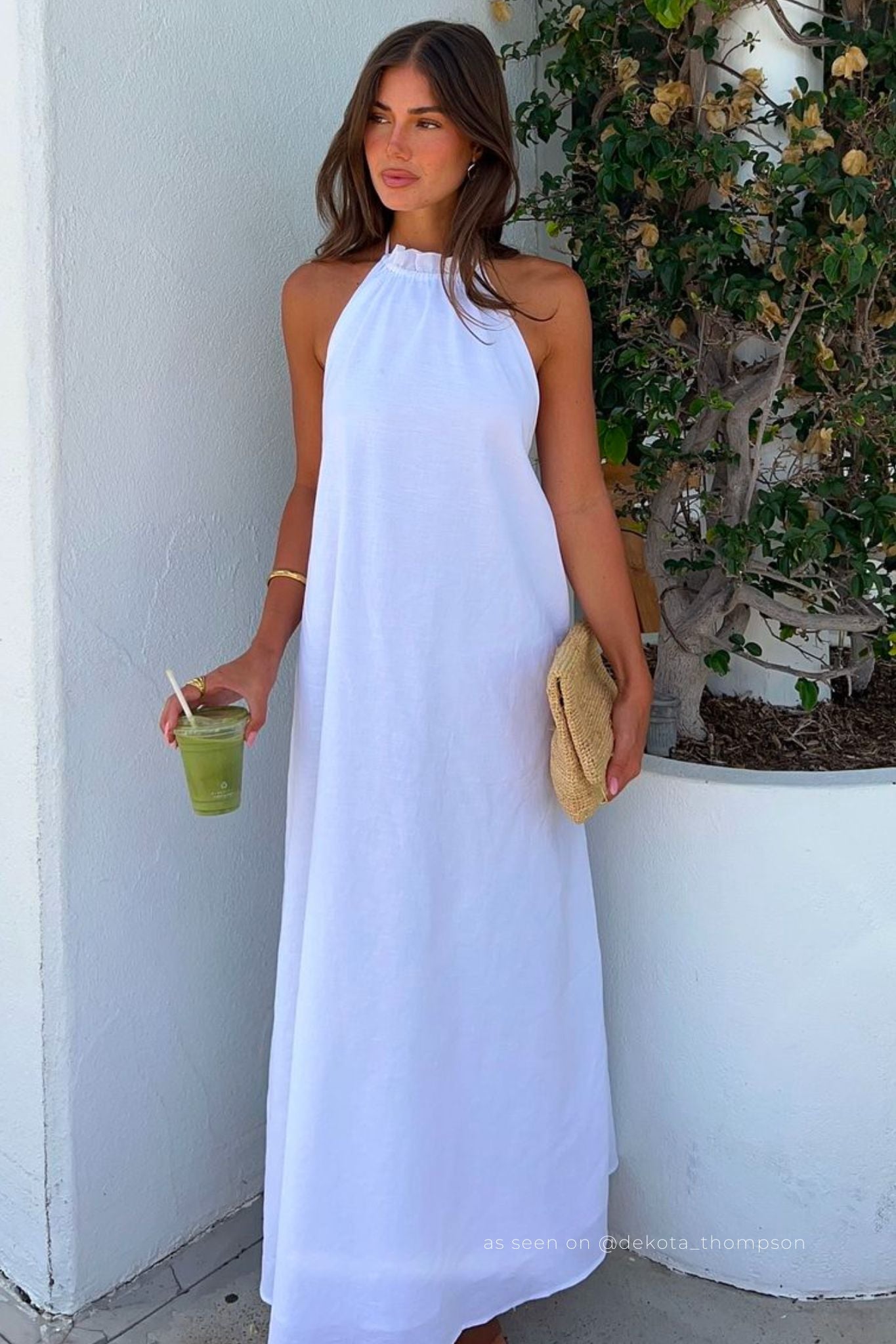 Image of Dresses. Productname: SNDYS ALYSSE MAXI DRESS in White colour by brand - SNDYS