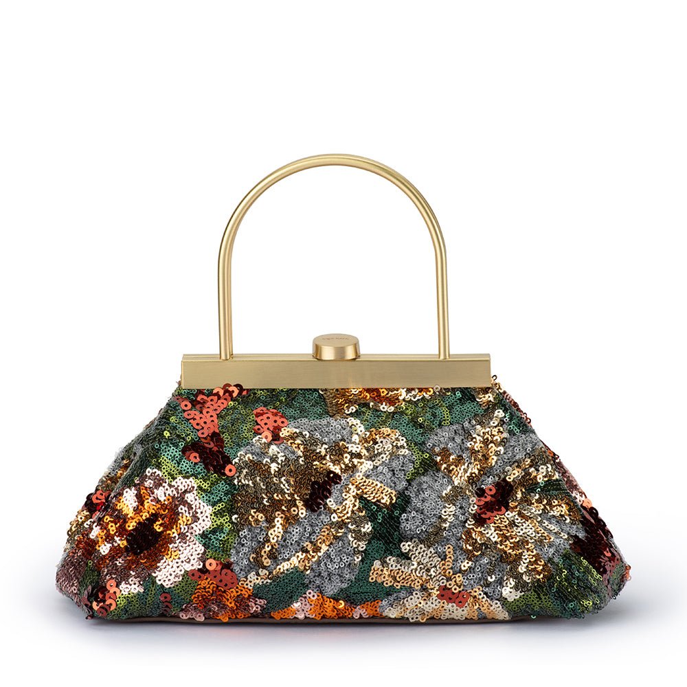 Olga Berg AUDREY Sequin Top Handle (Bronze)