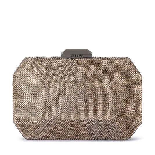 Image of Bags. Productname: AVERY Faceted Clutch in Bronze colour by brand - Olga Berg
