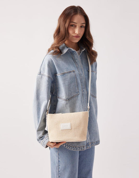 Image of Accessories. Productname: Panier Crossbody Base Bag - in Chalk colour by brand - Base Supply