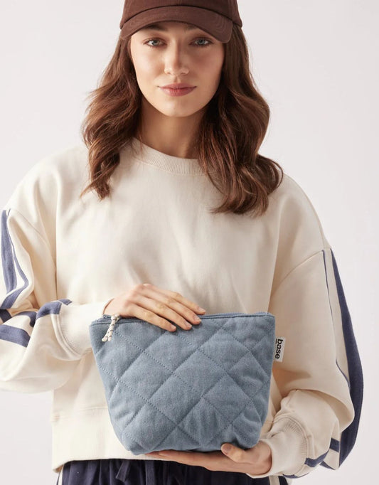 Image of Accessories. Productname: Cos Base Denim Pouch - in Vintage Blue colour by brand - Base Supply