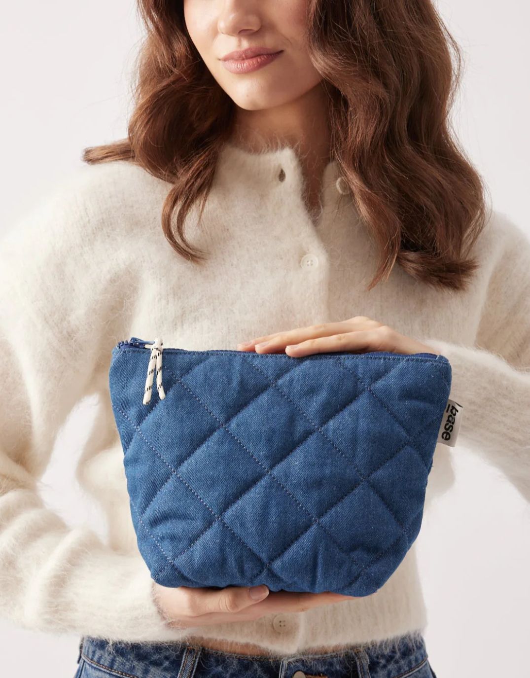 Image of Accessories. Productname: Cos Base Denim Pouch - in Indigo colour by brand - Base Supply