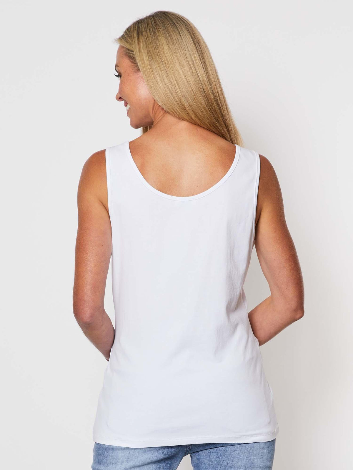 Threadz Basic Cotton Camisole (White)
