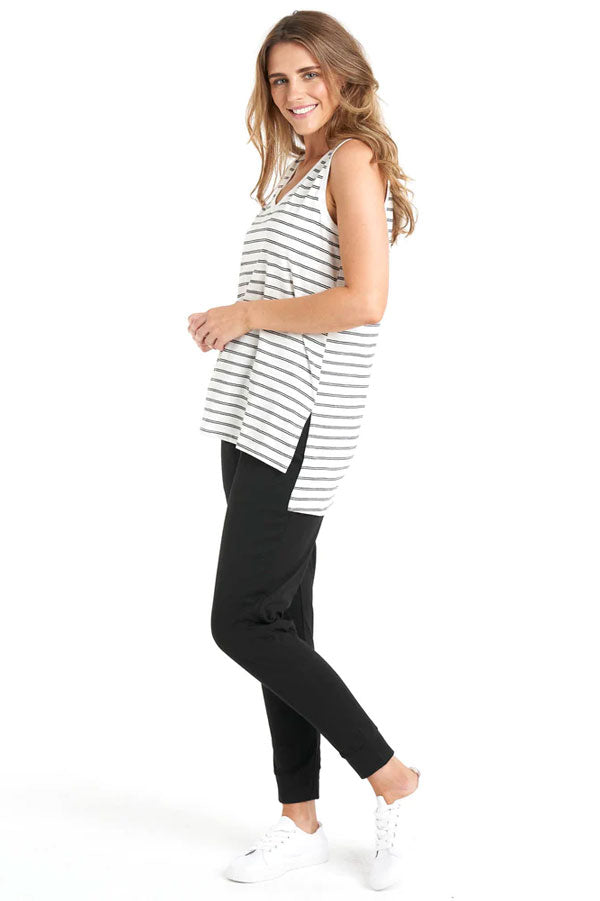 Kabana Betty Basics | Audrey Tank Stripe (Black)