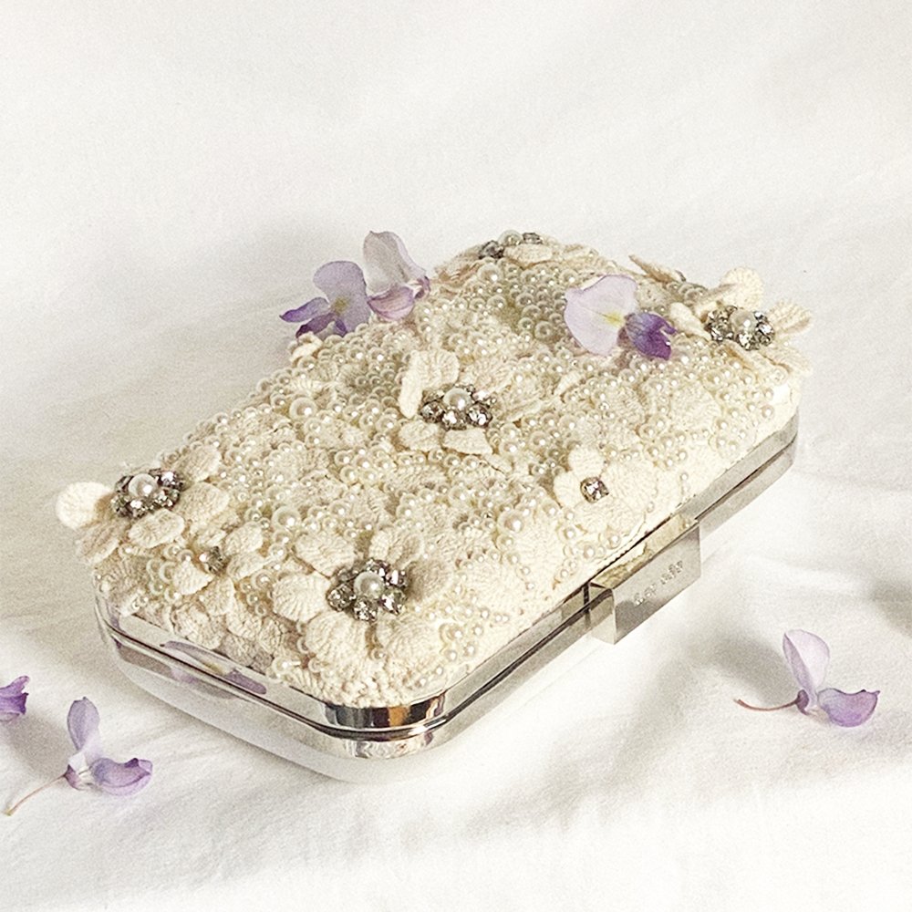Olga Berg BETH Encrusted Clutch (Bag)