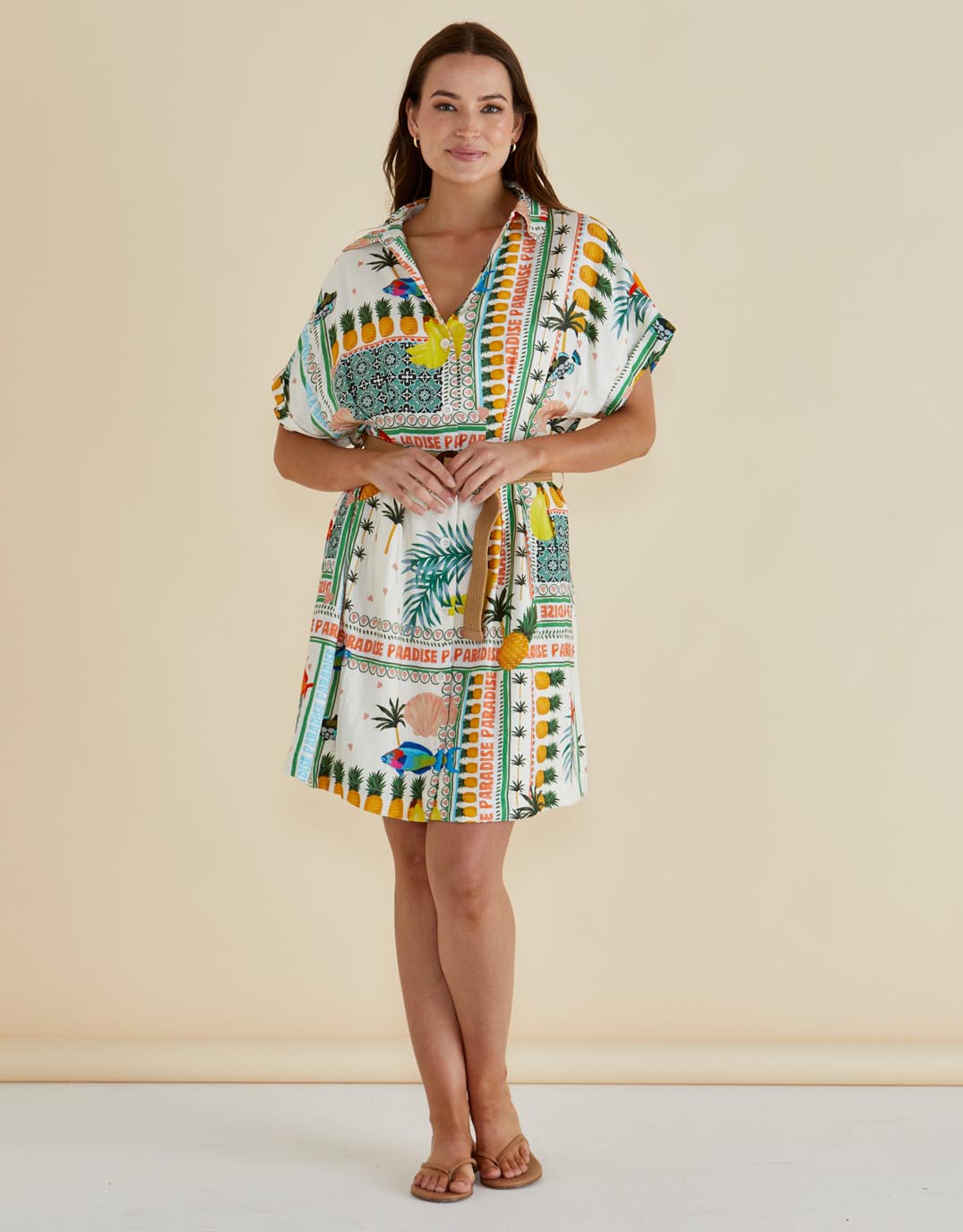 Archer Dress - (Paradise Print)