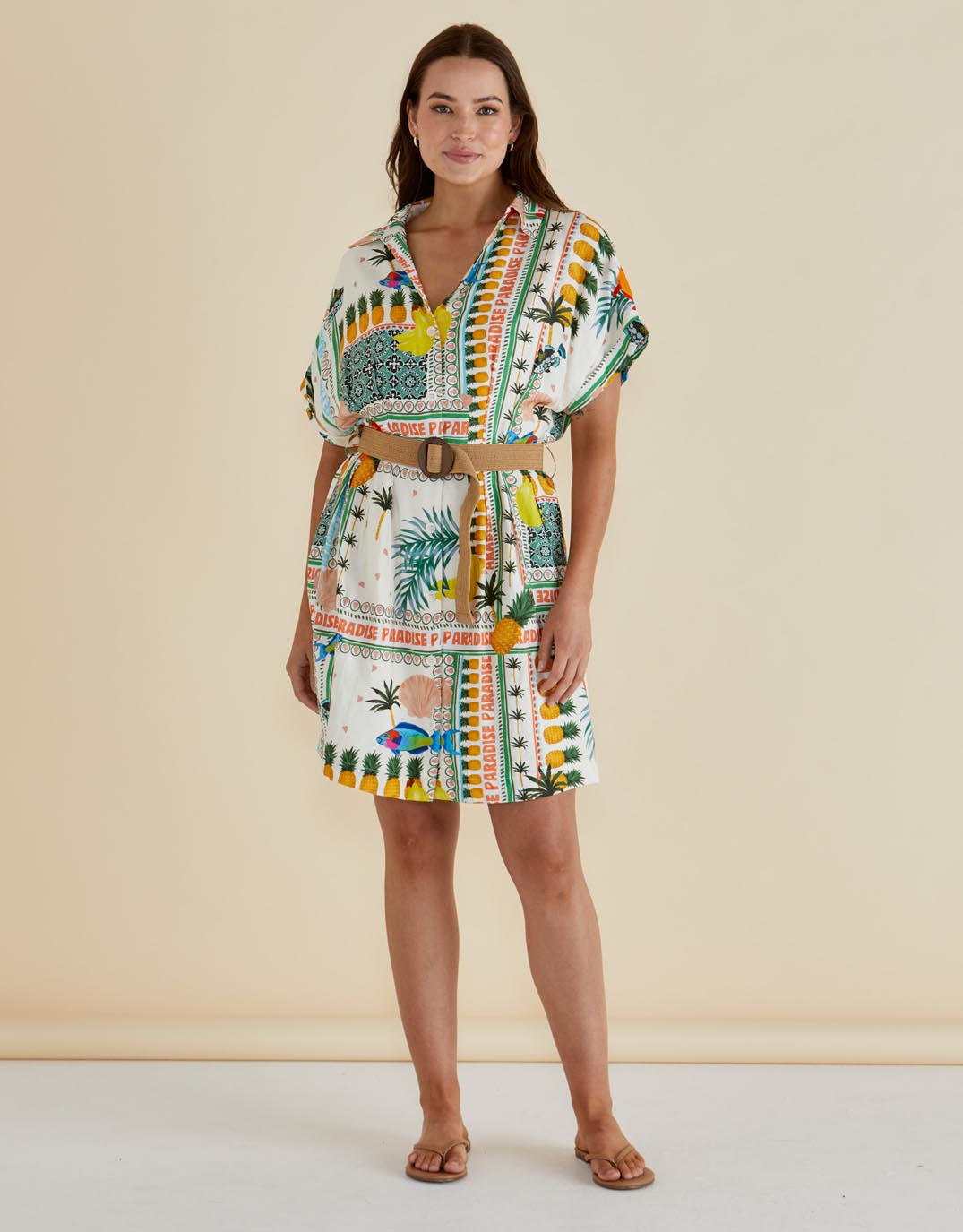 Archer Dress - (Paradise Print)