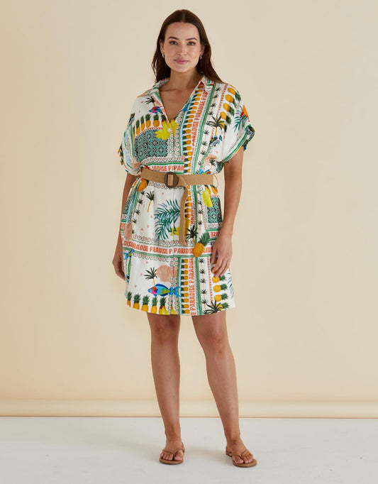 Archer Dress - (Paradise Print)
