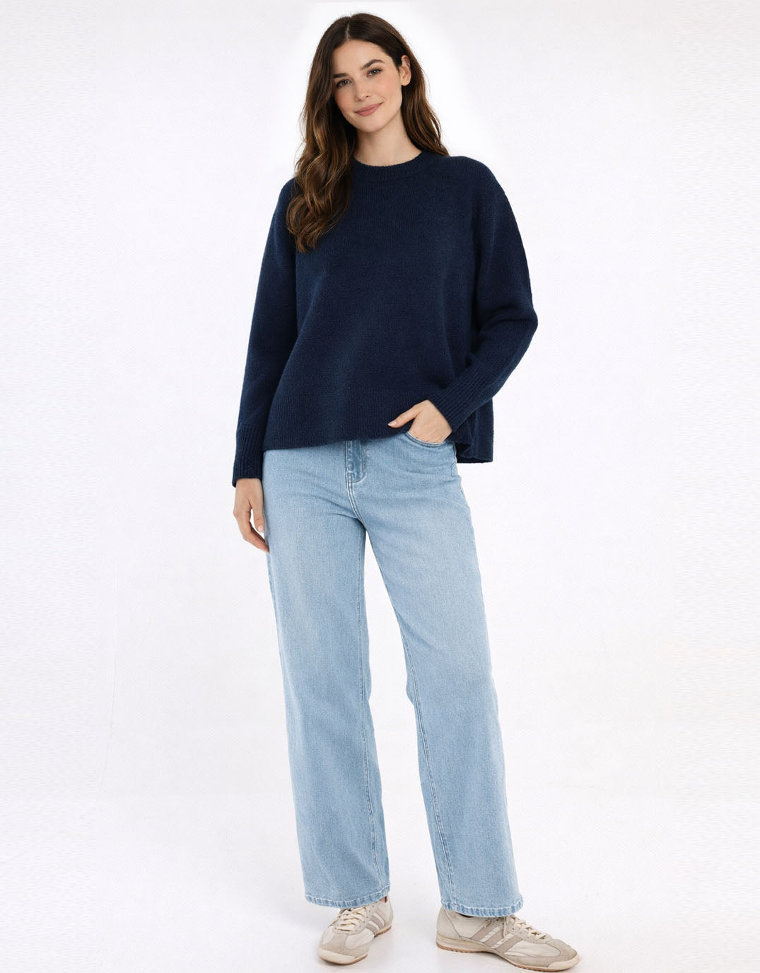 Betty Basics Camryn Knit Sweater (Navy)