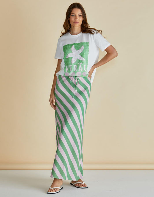 Ellia Crew Tee - (Verao Print)