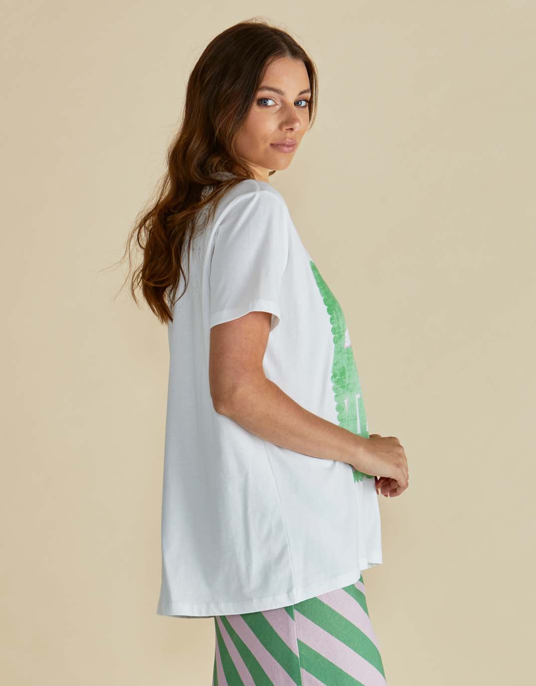 Ellia Crew Tee - (Verao Print)