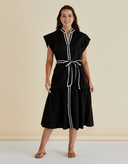 Image of Dresses. Productname: Mari Dress - in Black colour by brand - Betty Basics
