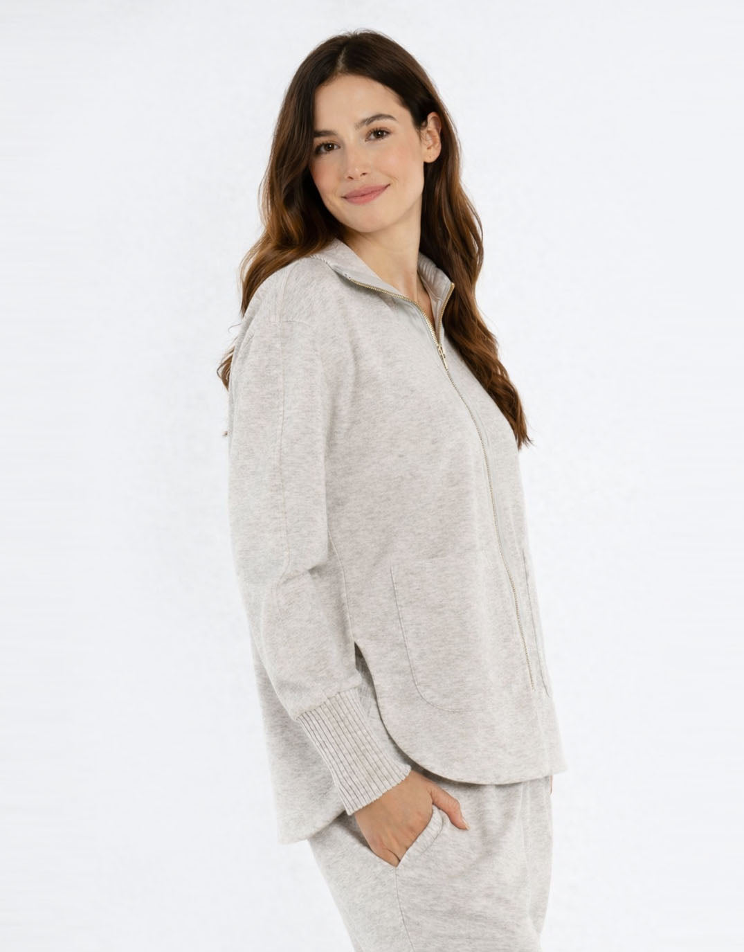 Betty Basics Sabina Sweatshirt (Grey Marle)