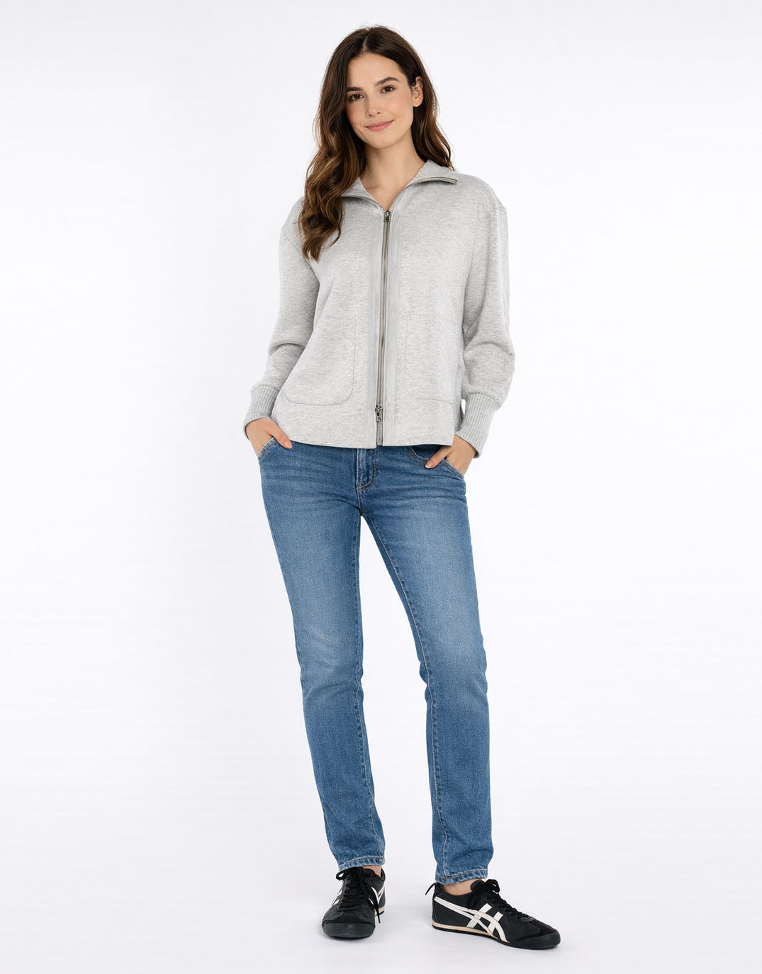 Betty Basics Sabina Sweatshirt (Grey Marle)