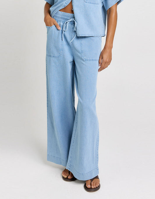 Image of Jeans. Product name - Safra Relax Leg Jean Medium Wash in Medium Wash colour by brand - Betty Basics