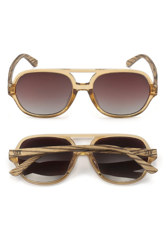 Kabana Sunglasses | Billy | Clear (Brown)