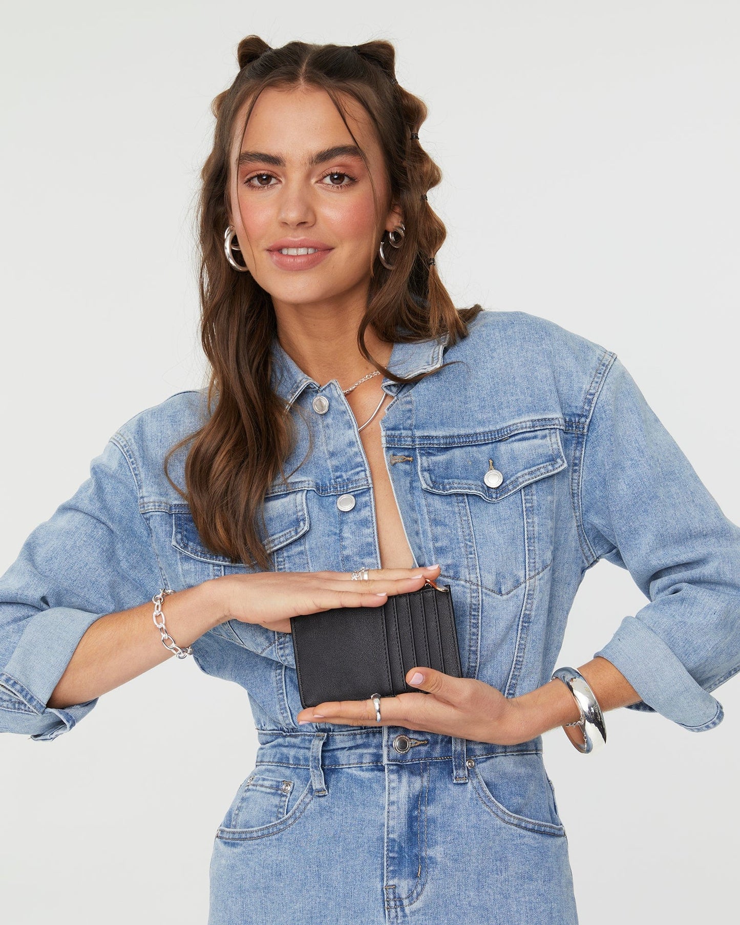 Image of Wallets & Money Clips. Productname: Colette Black Ali Card Holder in Black colour by brand - Colette