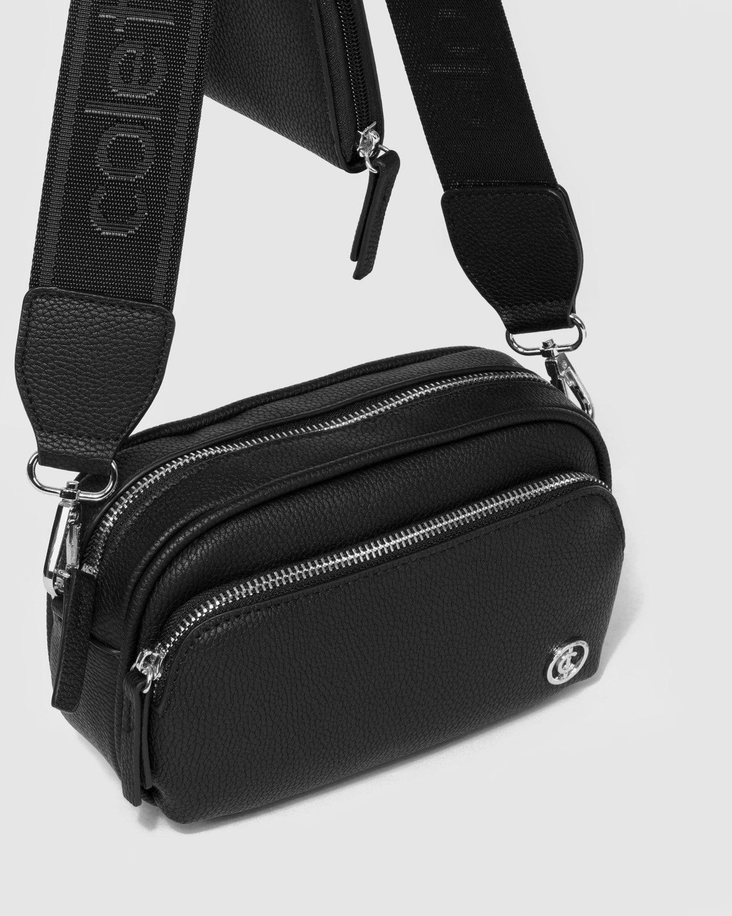 Colette by Colette Hayman And Silver Amalia Webbing Crossbody Bag (Black)