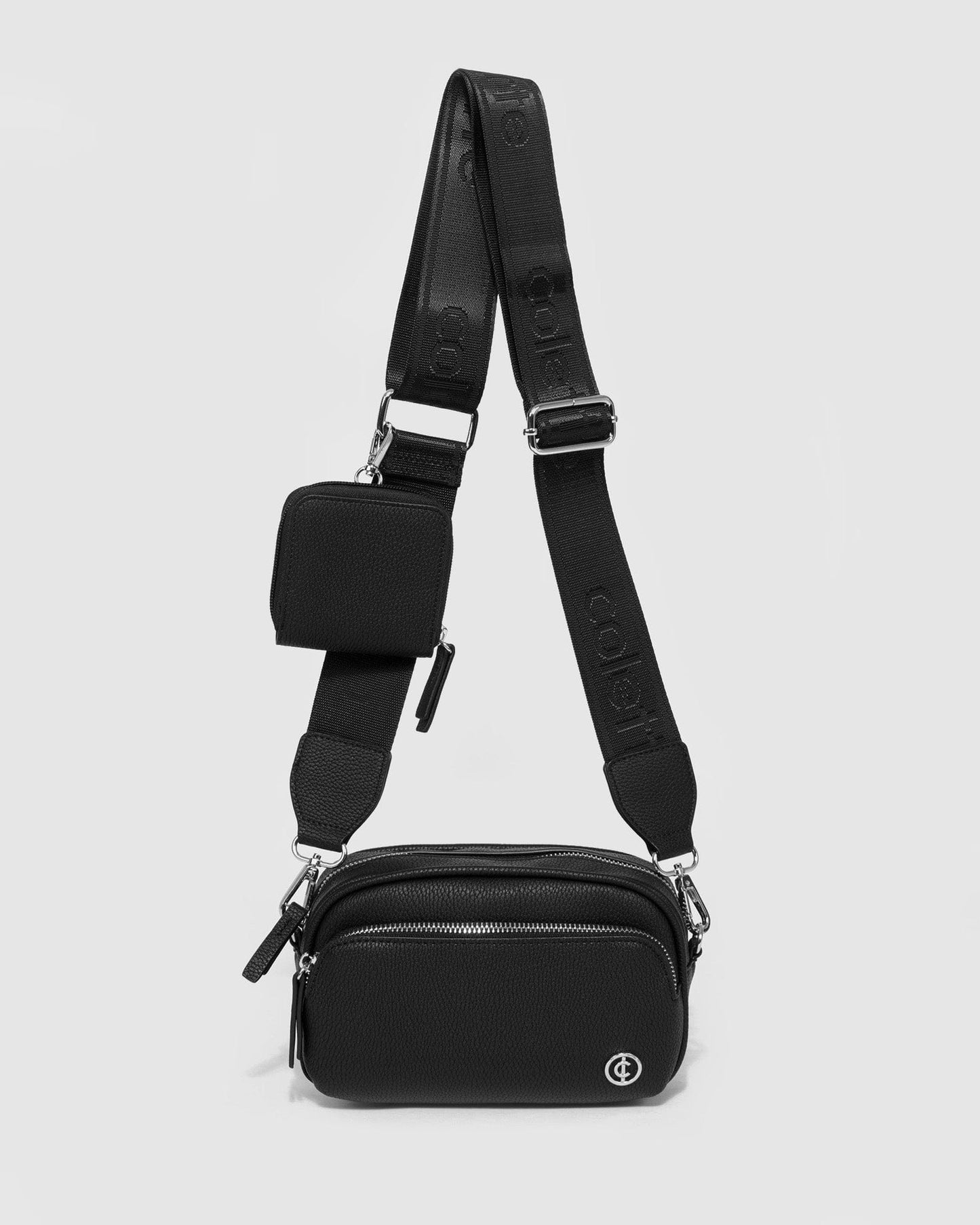 Colette by Colette Hayman And Silver Amalia Webbing Crossbody Bag (Black)