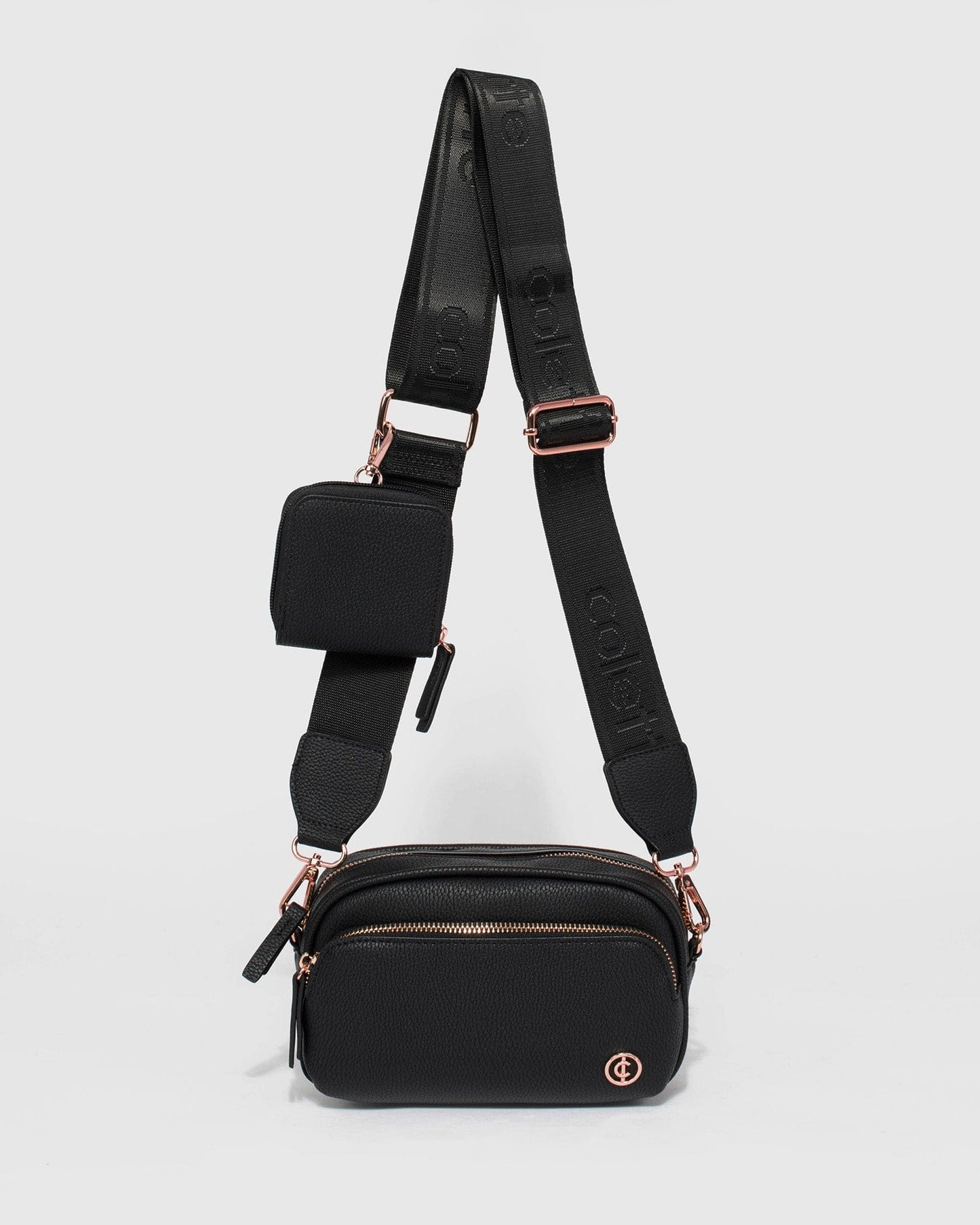 Colette by Colette Hayman And Rose Gold Amalia Crossbody Bag (Black)