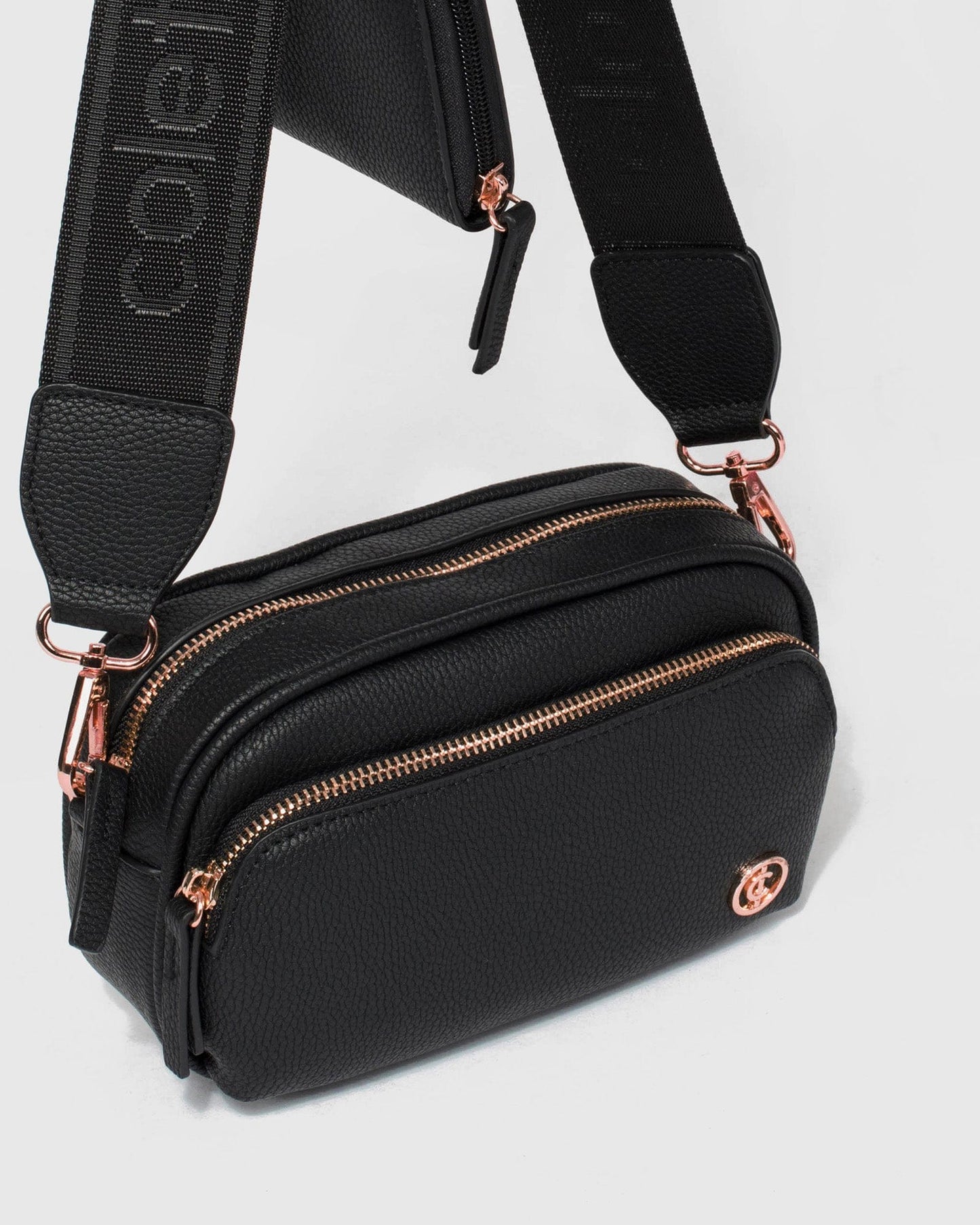 Colette by Colette Hayman And Rose Gold Amalia Crossbody Bag (Black)