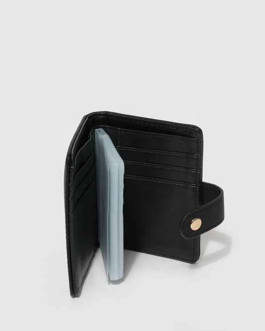Image of Wallets & Money Clips. Productname: Black Credit Card Sleeve Purse in Black colour by brand - Colette
