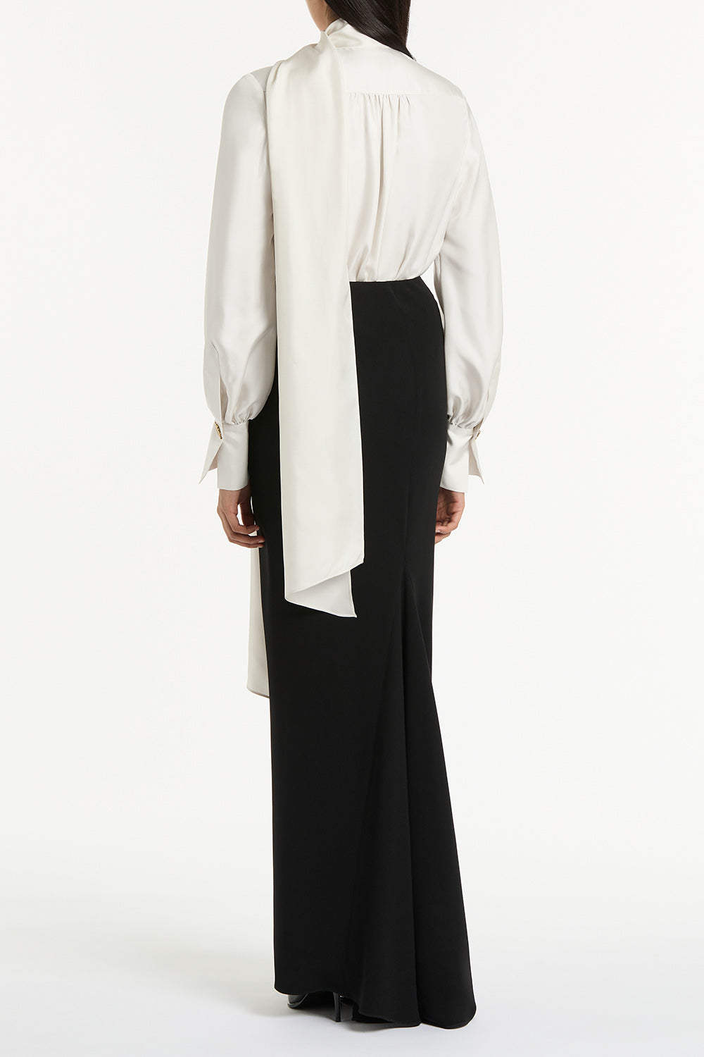 Carla Zampatti Crepe Bias Skirt (Black)