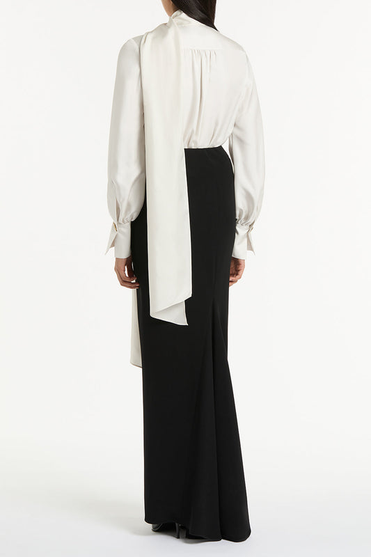 Carla Zampatti Crepe Bias Skirt (Black)
