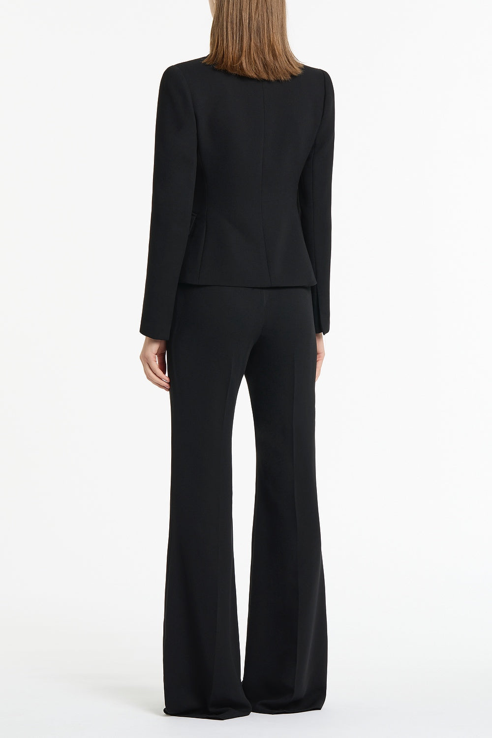 Carla Zampatti Crepe Bootleg Pant (Black)