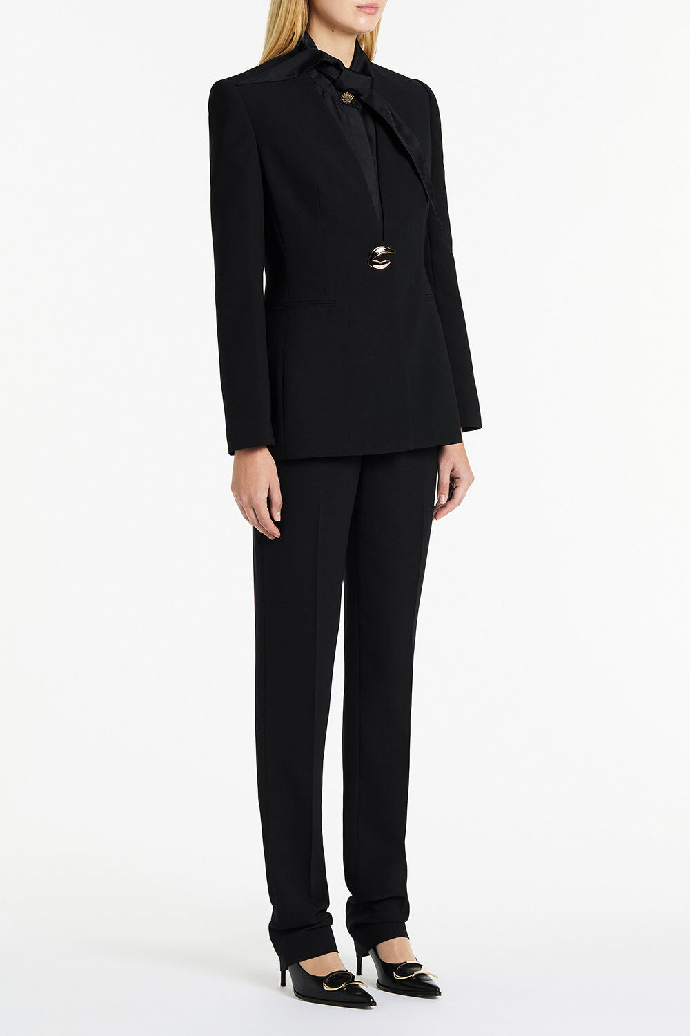 Carla Zampatti Crepe C Blazer (Black)